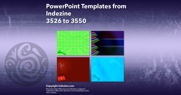 PowerPoint Templates from Indezine - 142 Designs 3526 to 3550