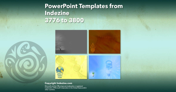 PowerPoint Templates from Indezine - 152 Designs 3776 to 3800