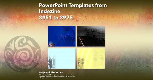 PowerPoint Templates from Indezine - 159 Designs 3951 to 3975