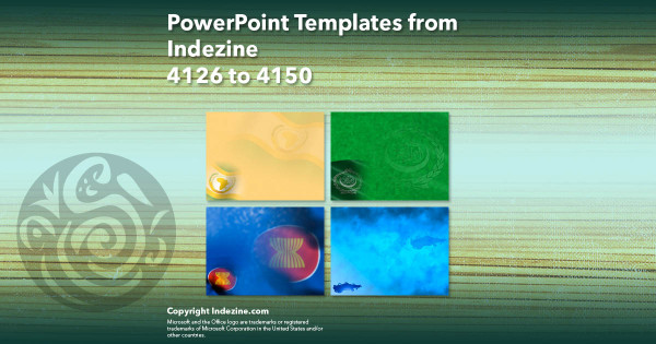 PowerPoint Templates from Indezine - 166 Designs 4126 to 4150