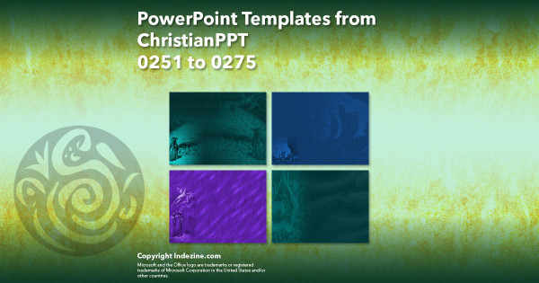 PowerPoint Templates from ChristianPPT - 011 Designs 0251 to 0275