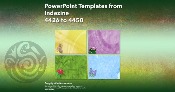 PowerPoint Templates from Indezine - 178 Designs 4426 to 4450