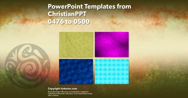 PowerPoint Templates from ChristianPPT - 020 Designs 0476 to 0500