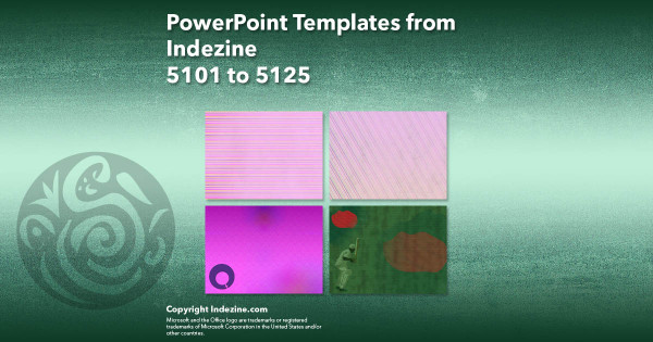 PowerPoint Templates from Indezine - 205 Designs 5101 to 5125