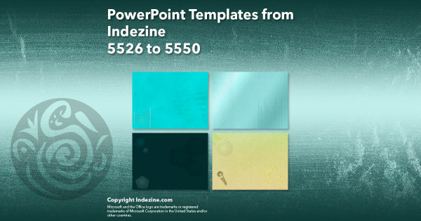 PowerPoint Templates from Indezine - 222 Designs 5526 to 5550