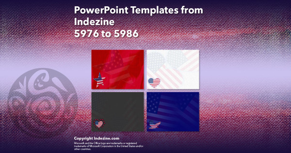 PowerPoint Templates from Indezine - 240 Designs 5976 to 5986