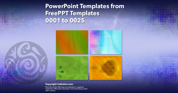 PowerPoint Templates from FreePPT - 001 Designs 0001 to 0025