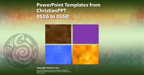 PowerPoint Templates from ChristianPPT - 022 Designs 0526 to 0550