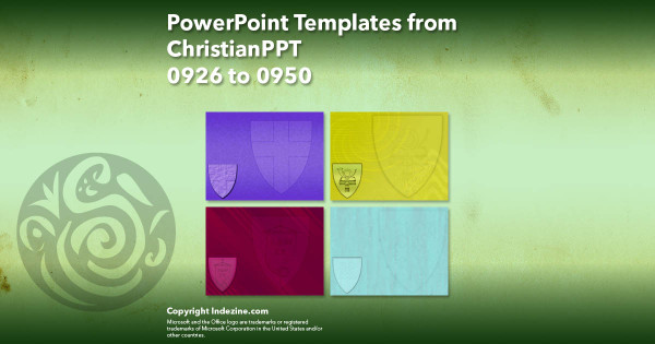 PowerPoint Templates from ChristianPPT - 038 Designs 0926 to 0950