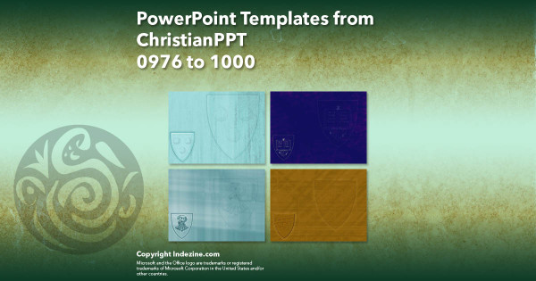 PowerPoint Templates from ChristianPPT - 040 Designs 0976 to 1000