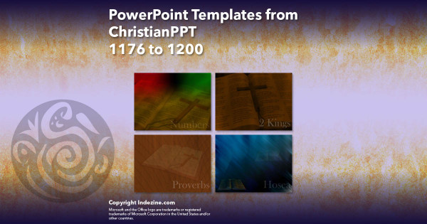 PowerPoint Templates from ChristianPPT - 048 Designs 1176 to 1200