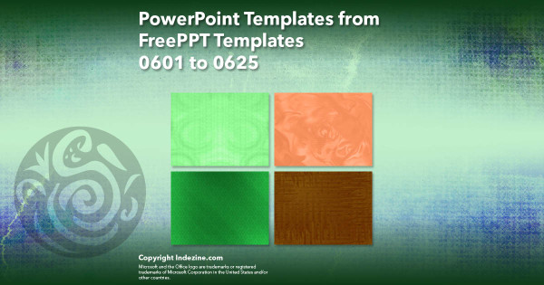 PowerPoint Templates from FreePPT - 025 Designs 0601 to 0625