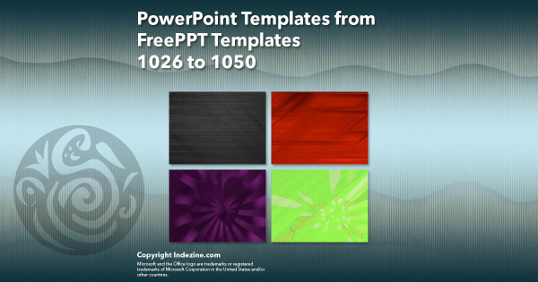 PowerPoint Templates from FreePPT - 042 Designs 1026 to 1050
