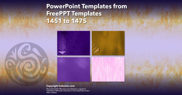 PowerPoint Templates from FreePPT - 059 Designs 1451 to 1475