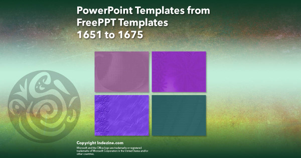 PowerPoint Templates from FreePPT - 067 Designs 1651 to 1675