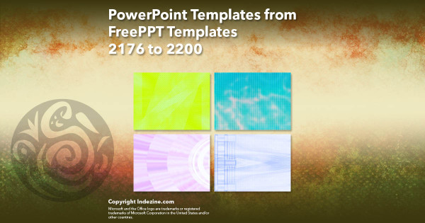 PowerPoint Templates from FreePPT - 088 Designs 2176 to 2200