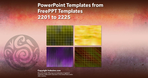 PowerPoint Templates from FreePPT - 089 Designs 2201 to 2225
