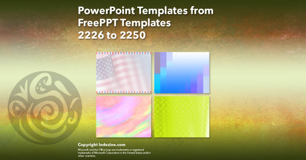 PowerPoint Templates from FreePPT - 090 Designs 2226 to 2250