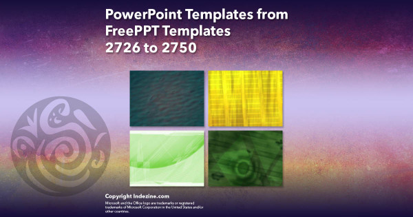 PowerPoint Templates from FreePPT - 110 Designs 2726 to 2750