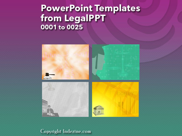 PowerPoint Templates from LegalPPT - 001 Designs 0001 to 0025