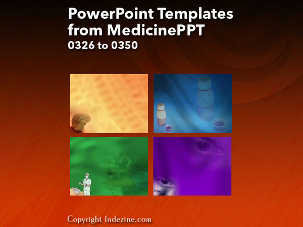 PowerPoint Templates from MedicinePPT - 014 Designs 0326 to 0350