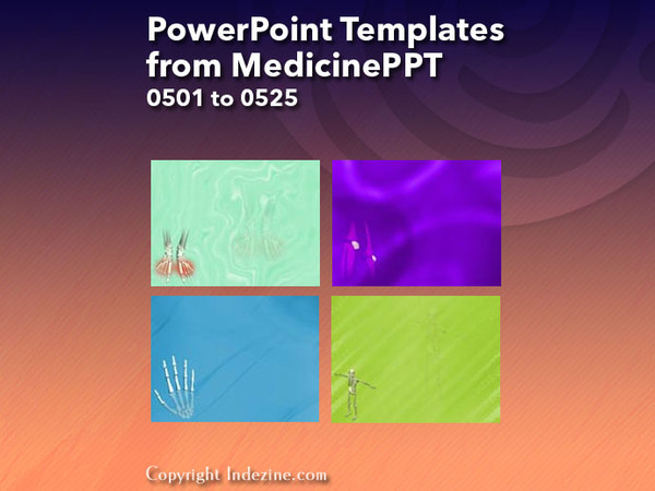 PowerPoint Templates from MedicinePPT - 021 Designs 0501 to 0525