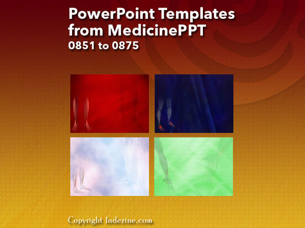 PowerPoint Templates from MedicinePPT - 035 Designs 0851 to 0875