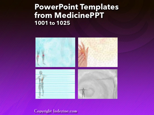 PowerPoint Templates from MedicinePPT - 041 Designs 1001 to 1025
