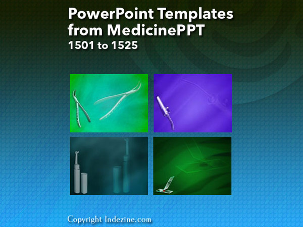 PowerPoint Templates from MedicinePPT - 061 Designs 1501 to 1525