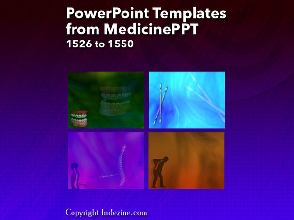 PowerPoint Templates from MedicinePPT - 062 Designs 1526 to 1550