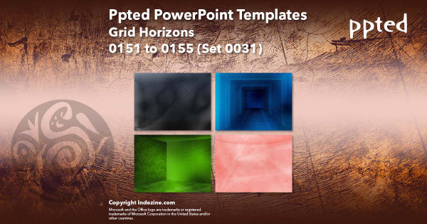 Ppted PowerPoint Templates 031 - Grid Horizons