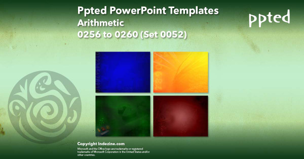 Ppted PowerPoint Templates 052 - Arithmetic