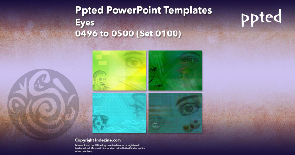 Ppted PowerPoint Templates 100 - Eyes