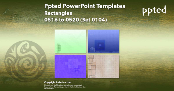 Ppted PowerPoint Templates 104 - Rectangles