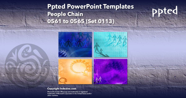 Ppted PowerPoint Templates 113 - People Chain