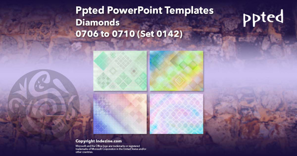Ppted PowerPoint Templates 142 - Diamonds