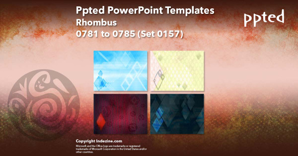 Ppted PowerPoint Templates 157 - Rhombus