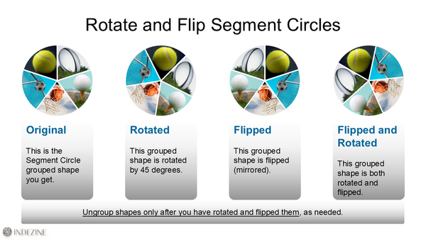 Rotate and flip Segment Circles