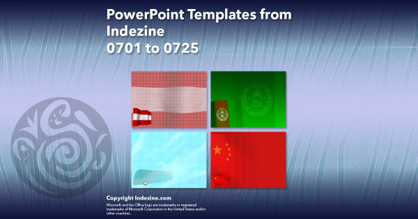 PowerPoint Templates from Indezine - 029 Designs 0701 to 0725