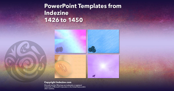 PowerPoint Templates from Indezine - 058 Designs 1426 to 1450