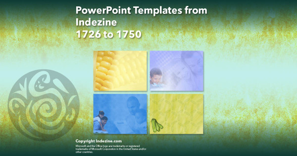 PowerPoint Templates from Indezine - 070 Designs 1726 to 1750