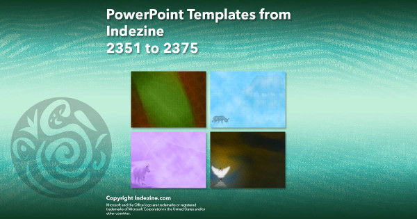 PowerPoint Templates from Indezine - 095 Designs 2351 to 2375