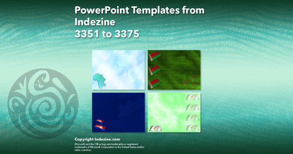 PowerPoint Templates from Indezine - 135 Designs 3351 to 3375