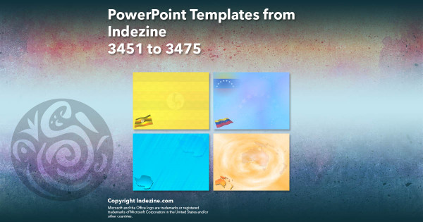 PowerPoint Templates from Indezine - 139 Designs 3451 to 3475