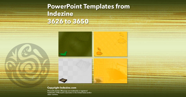 PowerPoint Templates from Indezine - 146 Designs 3626 to 3650