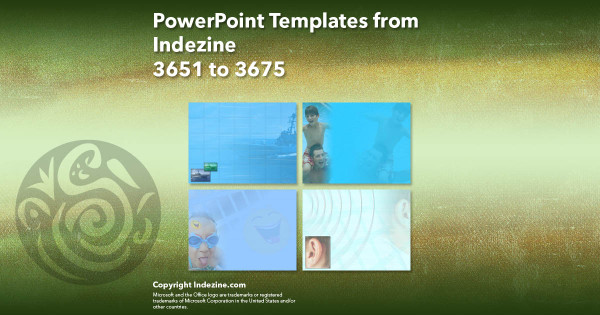 PowerPoint Templates from Indezine - 147 Designs 3651 to 3675