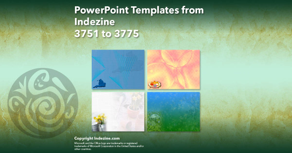 PowerPoint Templates from Indezine - 151 Designs 3751 to 3775