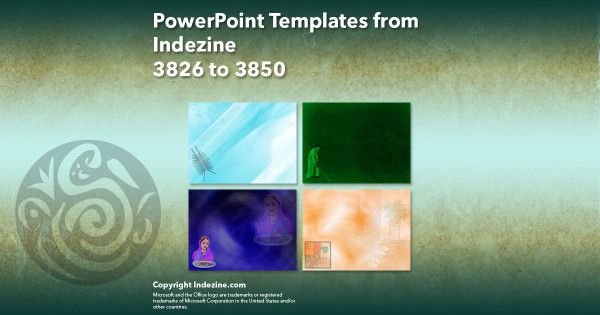 PowerPoint Templates from Indezine - 154 Designs 3826 to 3850