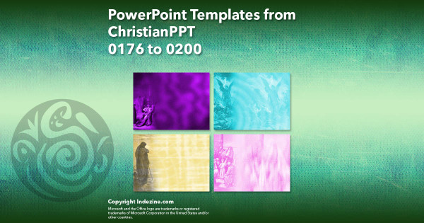 PowerPoint Templates from ChristianPPT - 008 Designs 0176 to 0200