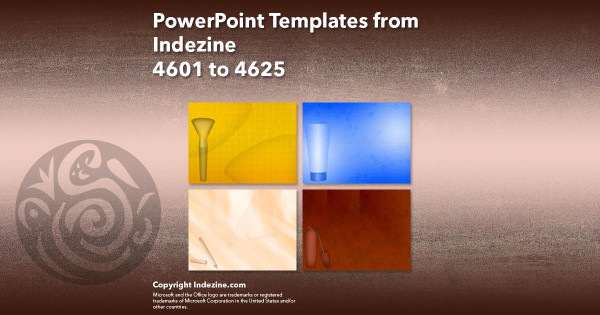 PowerPoint Templates from Indezine - 185 Designs 4601 to 4625